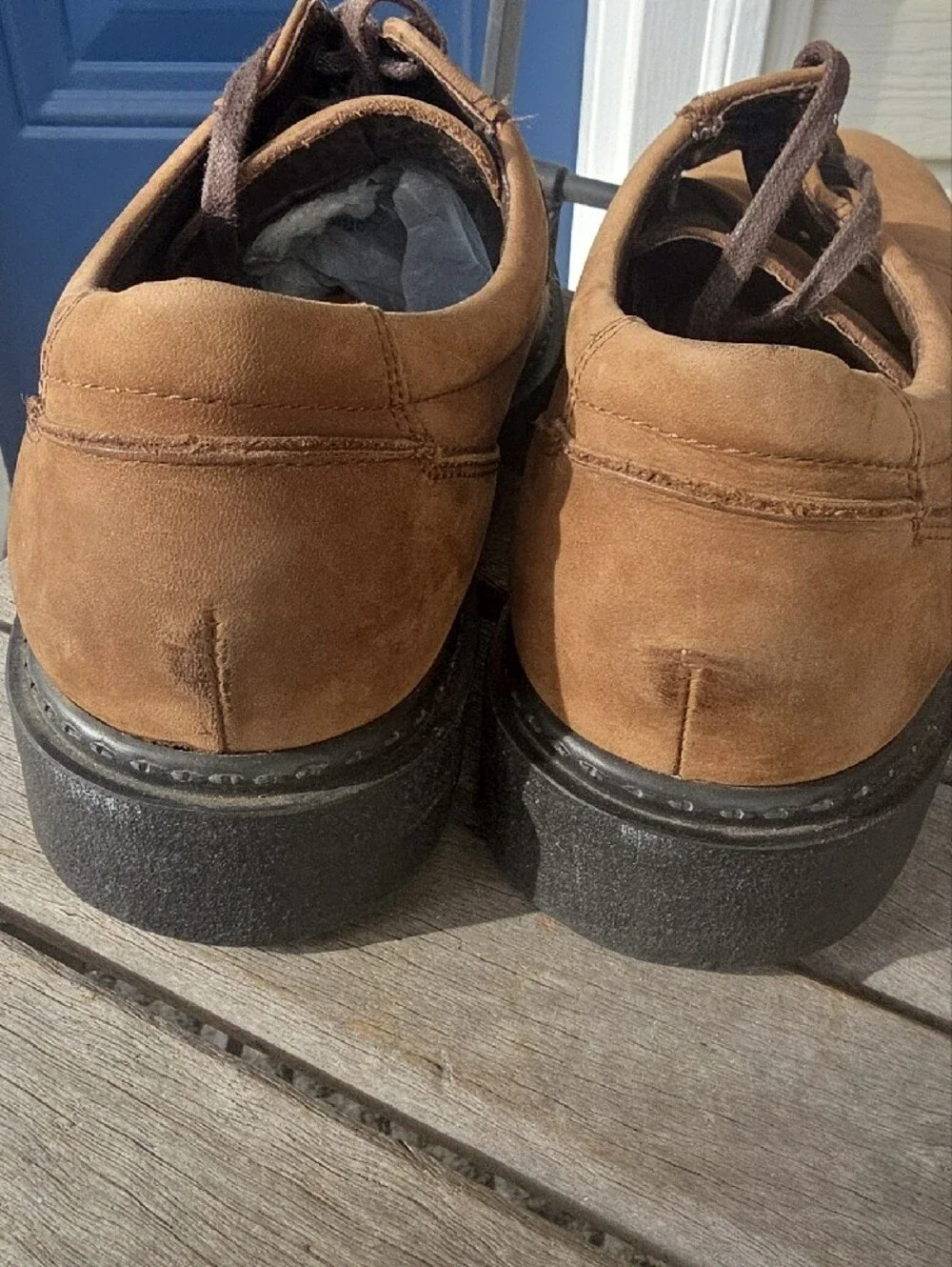 Dexter Men’s Tan Brown Lace-Up Oxfords - Size 10